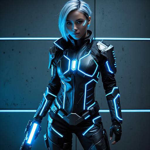 Futuristic Cyberpunk Bash Cosplay Costume