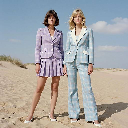 1970s Pastel Fashion Editorial in Dunes