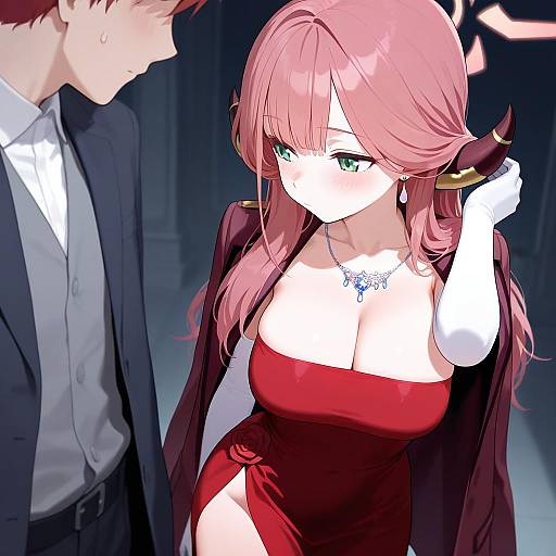 Illustration of Aru (dress) (blue archive), blue archive in the style of Pumpkinspicelatte