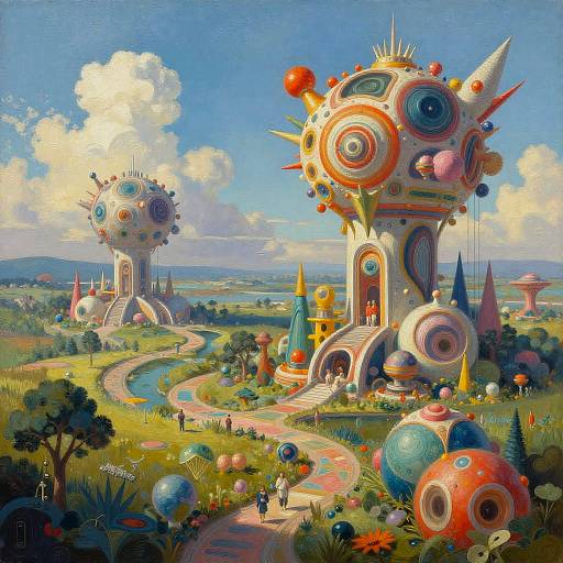 Surreal Futuristic AI Art Descriptions