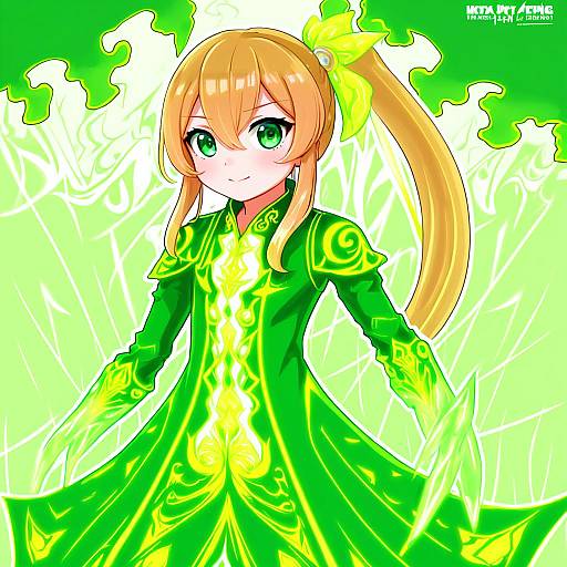 Illustration of Alisha diphda, tales of (series) in the style of Hm (hmongt)