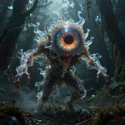 Horrific Floating Gaseous Eye