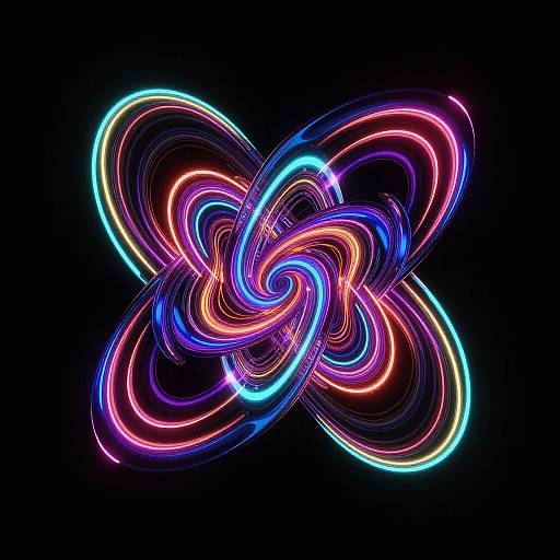 Neon Abstract Bloops with Futuristic Vibes