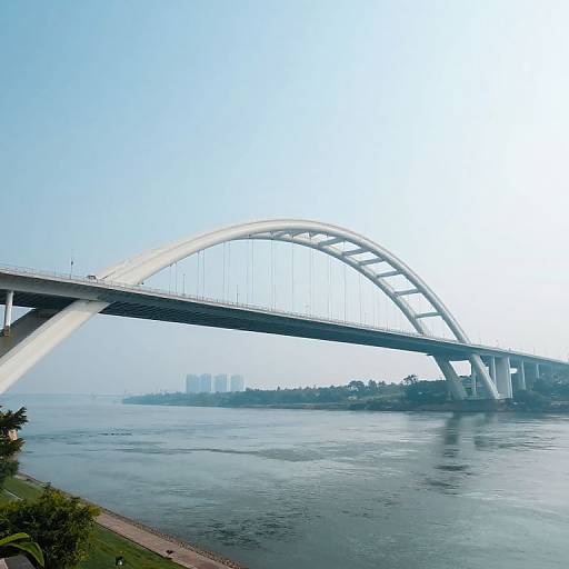 Gravity-Defying Arching Bridge