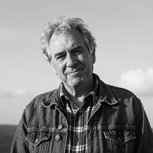 Portrait of an Elderly Man in Denim