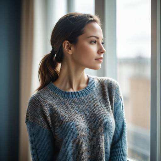 Cinematic Portrait of a Thoughtful Woman