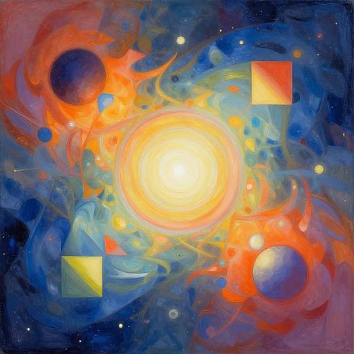 Kadinski-style Abstract Cosmic Composition
