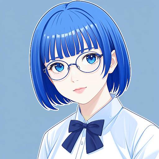 Illustration of Hakamichi shizune, katawa shoujo in the style of Maullarmaullar