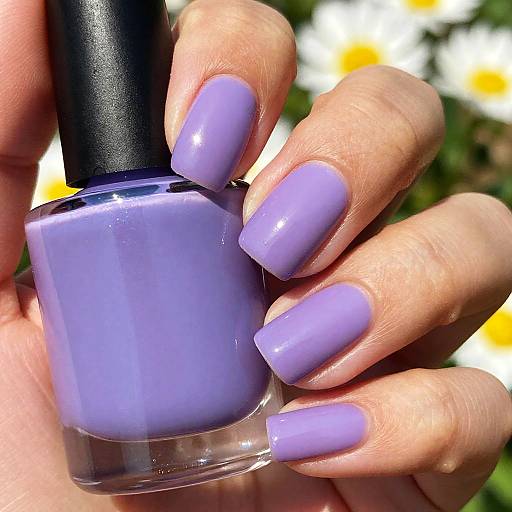 Vibrant Summer Purple Nail Art
