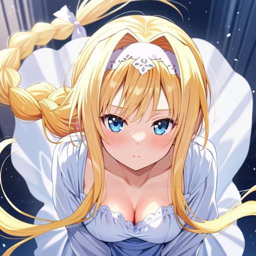 Illustration of Alice zuberg, sword art online in the style of Ebihara beniko