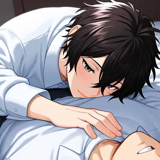 Illustration of Murata ugetsu, given in the style of Rob ishi