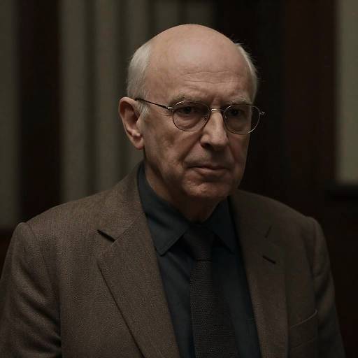 Serious Portrait of an Older Man