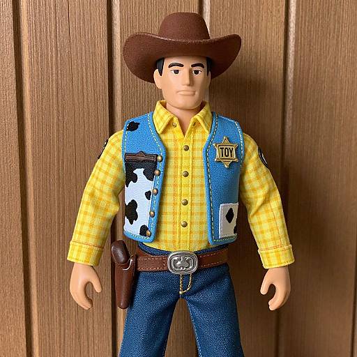 Playful Toy Cowboy Sheriff Portrait