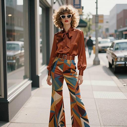 Glamorous 1970s Fashion Street Photography