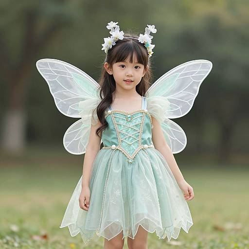 Little Girl in Fairy Costume