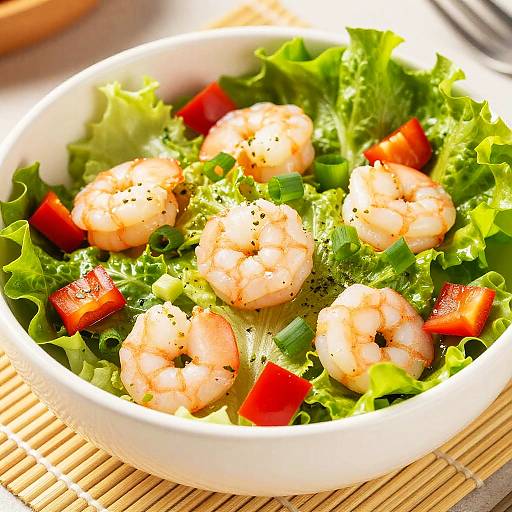 Vibrant Fresh Shrimp Salad Photo