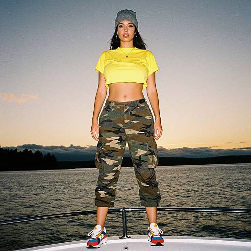 Sunset Streetwear on Luxury Boat