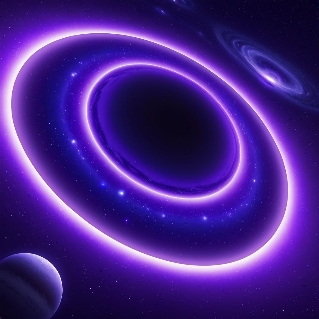 Vibrant Purple Astronomy Poster Design