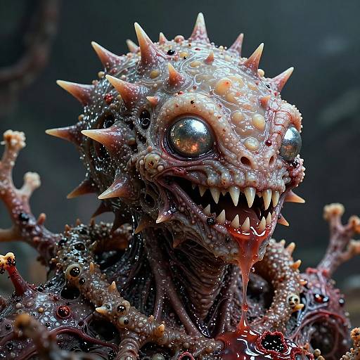 Mutating Prickly Alien with Festering Wounds