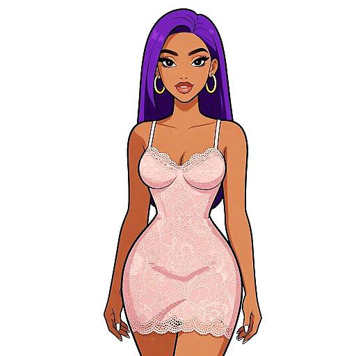 Modern Feminine Elegance in Blush Dress