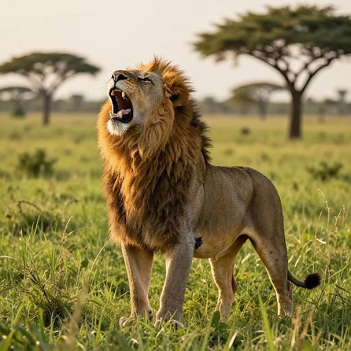 Roaring Lion Standing Tall