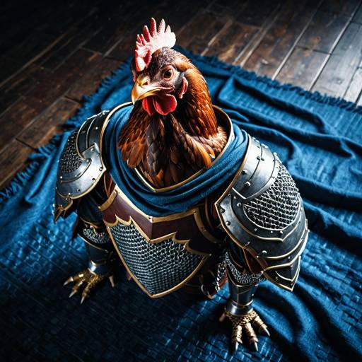 Medieval Knight Chicken Cosplay Costume