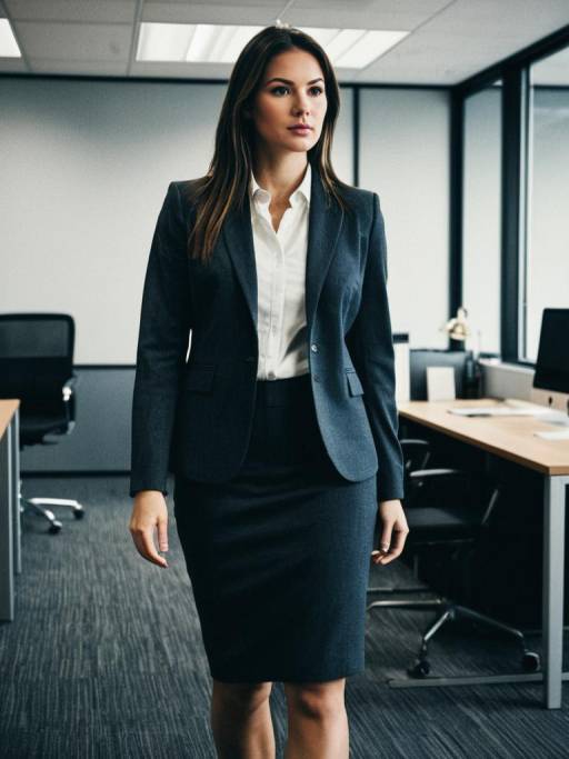 Confident Businesswoman in Office Suit