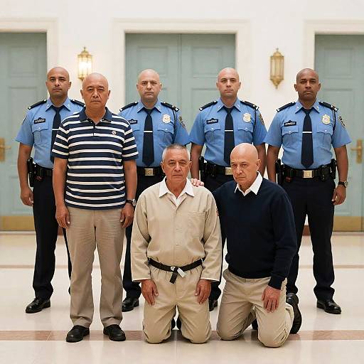 Police and Prisoners in Grand Room