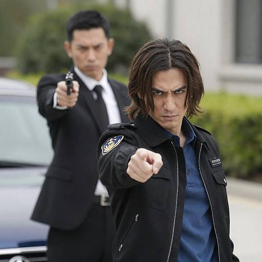 Intense Outdoor Standoff Between Two Men