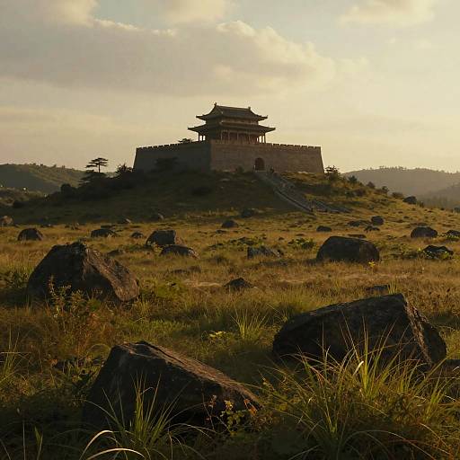 Cinematic Fantasy Scenery at Golden Hour