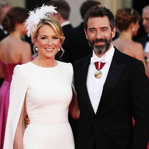 Elegant Couple at Formal Ball