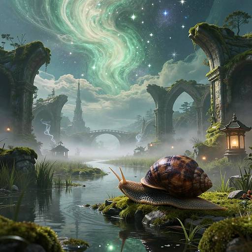 Gargantuan Snail in Ethereal Marshlands