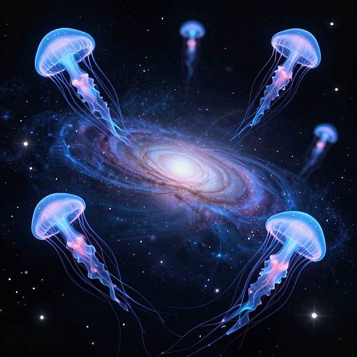 Bioluminescent Jellyfish Galaxy