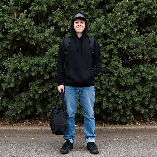 Funny Solo Hooded Outfit Outdoors