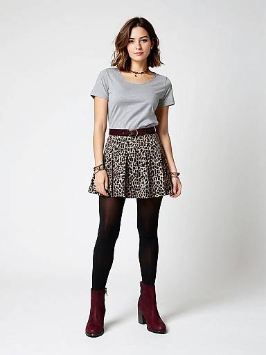 Casual Chic Woman in Leopard Mini