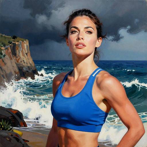 Vibrant Pop Art Eastern European Woman