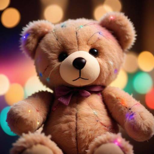 Cozy Close-Up of a Plush Teddy Bear