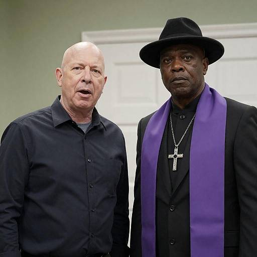 Indoor Portrait of Two Distinct Men