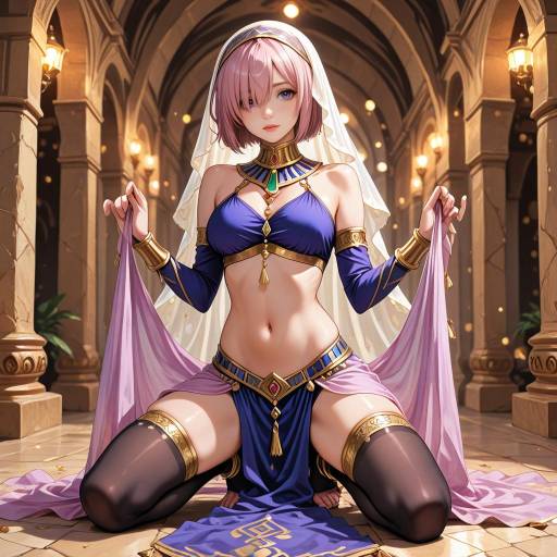 Arabian Dancer in Harem Outfit