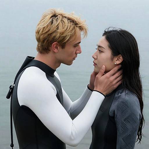 Intimate Moment by the Water