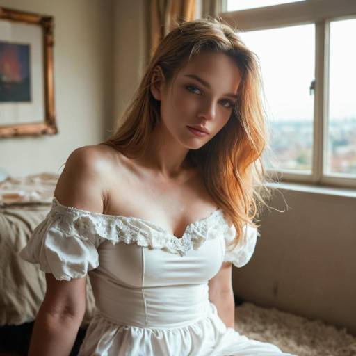 Serene Girl by the Window