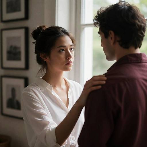 Intimate Moment by the Window