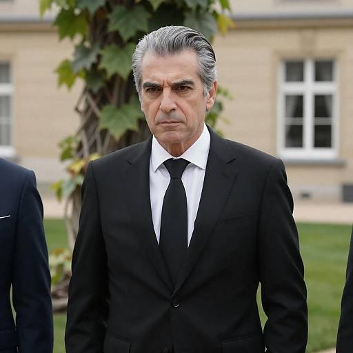 Stylish Middle-Aged Man in Suit