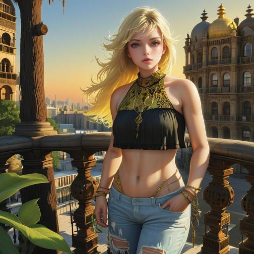 Summer Vibes: Girl in Urban Sunset