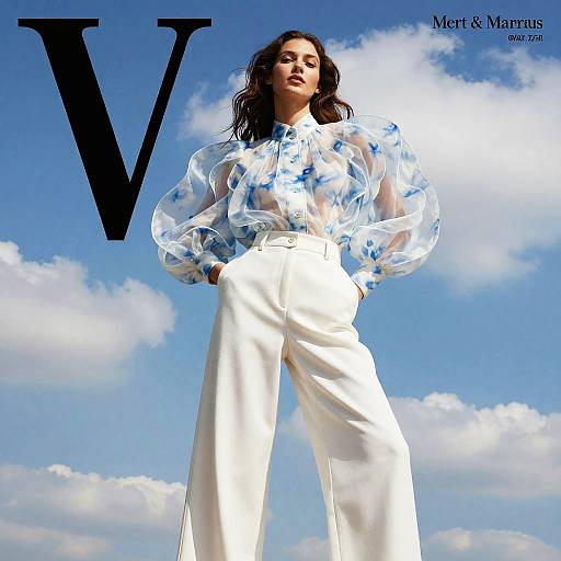 Cloud-Inspired High-Fashion Editorial