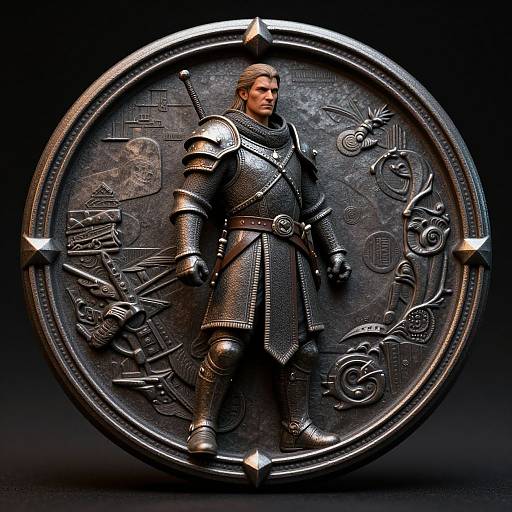 Hyperrealist Human Fighter Token