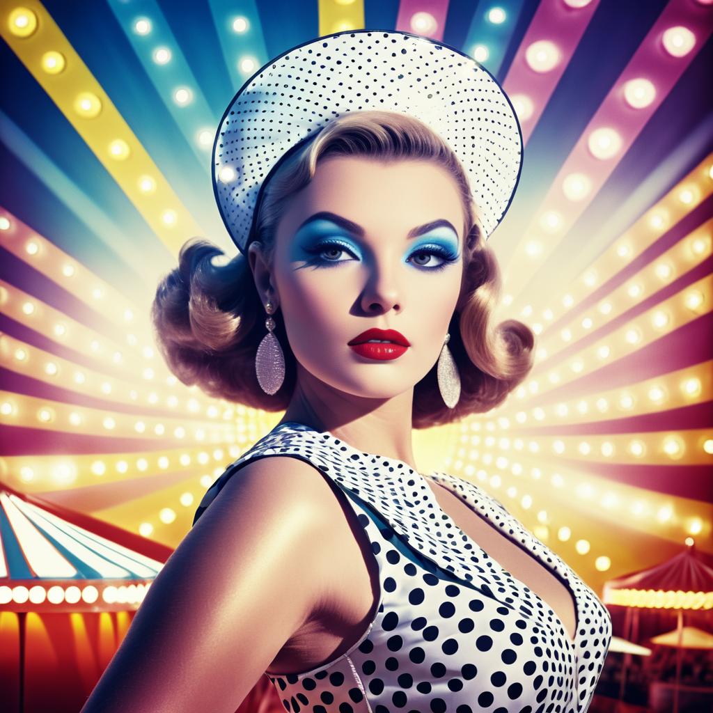 Vibrant Pop Art Circus Makeup Photography