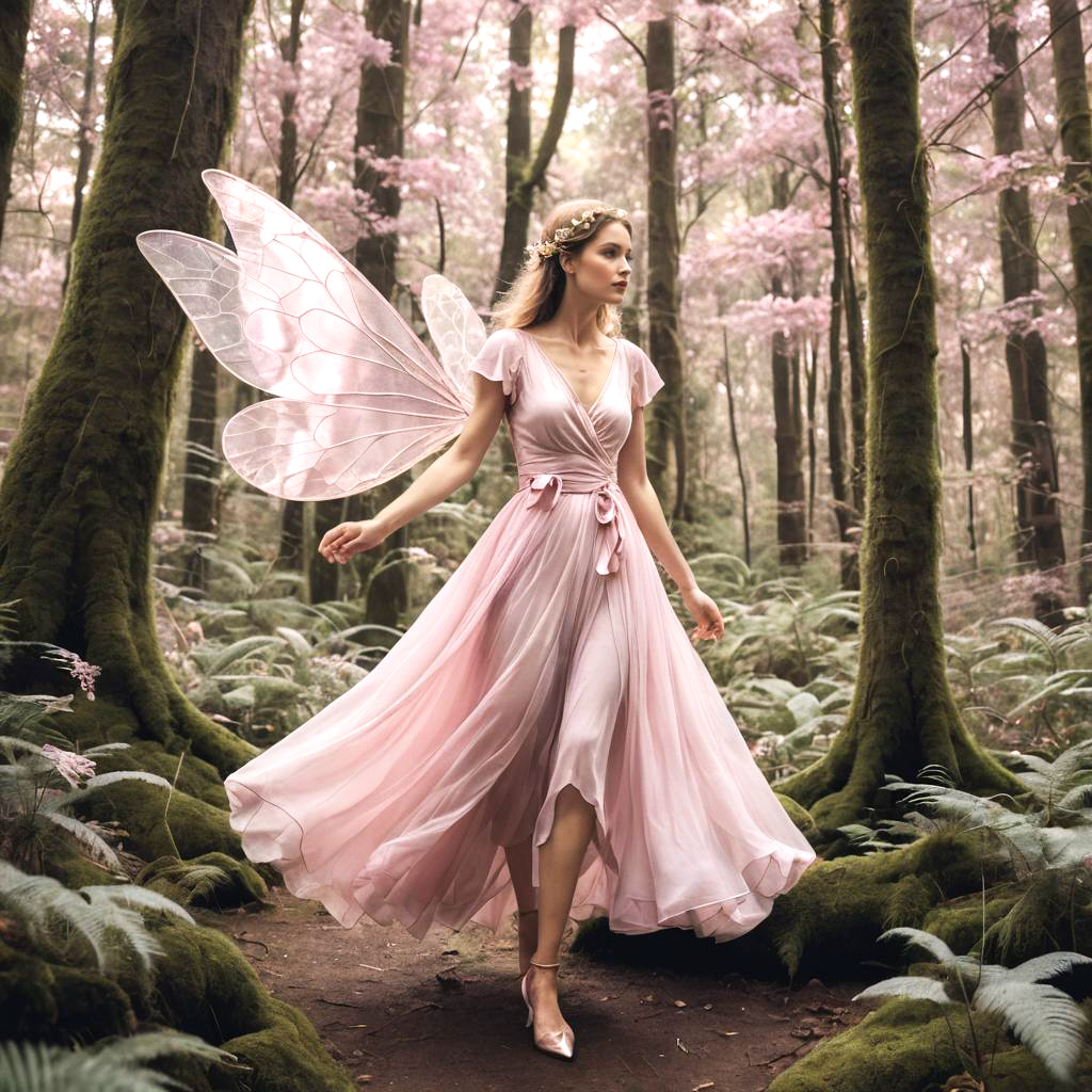 Whimsical Fairy in Enchanted Forest