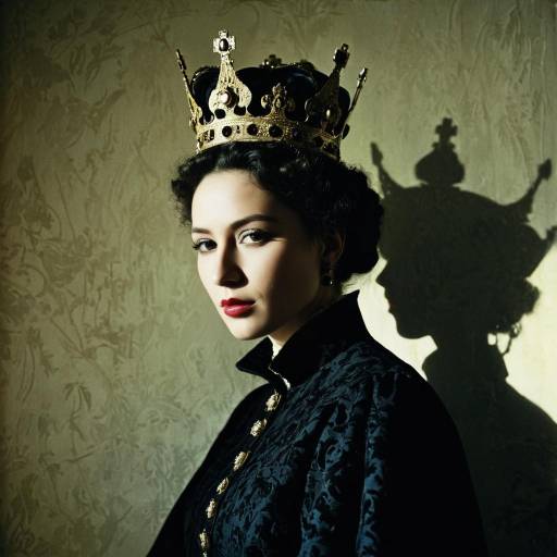 Portrait of Woman Wearing Royal Crown