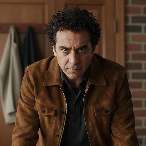 Intense Portrait of a Middle-Aged Man